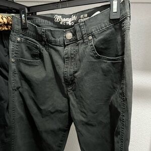 Wrangler Retro Slim Straight Dark Gray Jeans